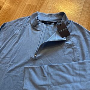 NEW- Peter Millar Crown Crafted Excursionist Flex Merino Wool Pullover- Men’s XL